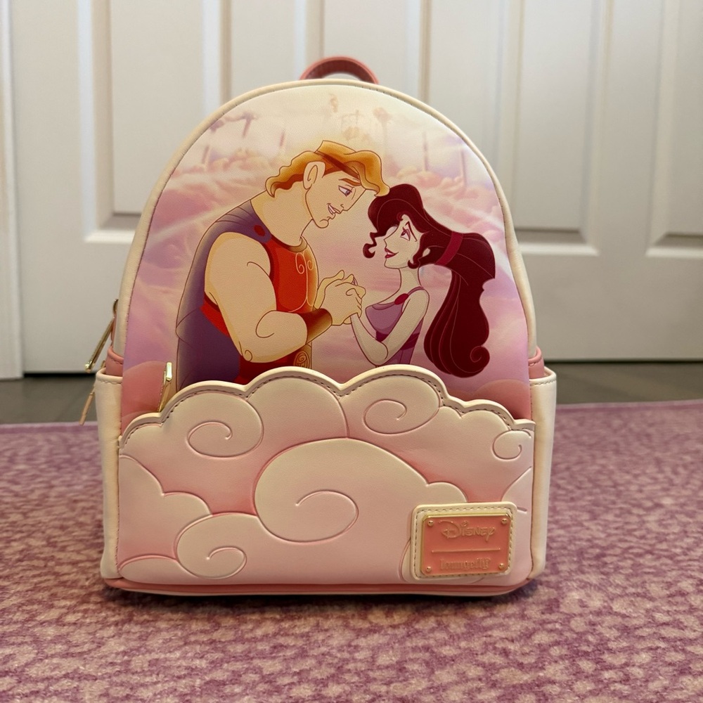 NWOT! Loungefly Disney Hercules 25TH Anniversary MEG & HERC MINI Backpack - Picture 2 of 9